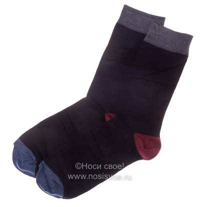 Н417 Мужские носки (темно-синий)