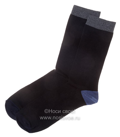Н417 Мужские носки (черный)